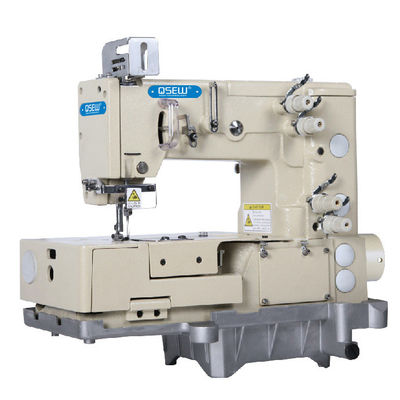 재봉틀 공업용 재봉기를 피코팅 QS-1302-4W 1 또는 2 바늘 플랫-베드 더블 체인 한 바늘