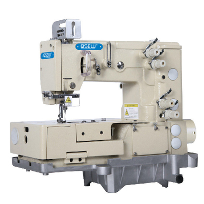 재봉틀 공업용 재봉기를 피코팅 QS-1302-4W 1 또는 2 바늘 플랫-베드 더블 체인 한 바늘
